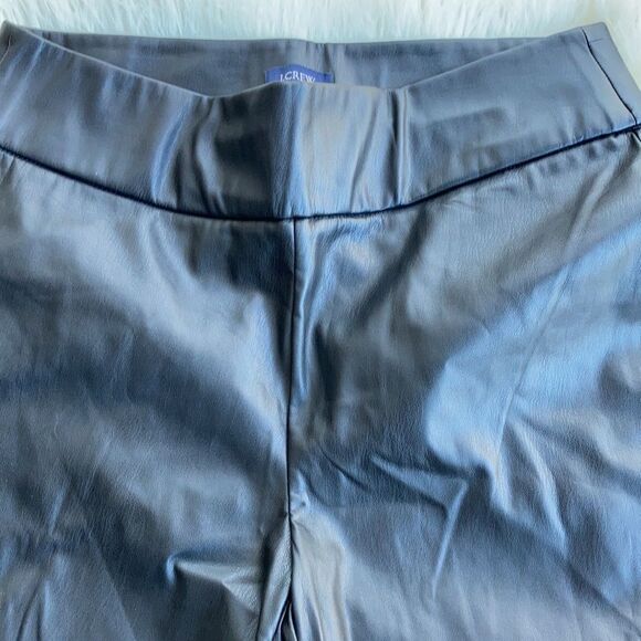 J.Crew Black Pleather High Rise Leggings Size XS - Picture 2 of 8